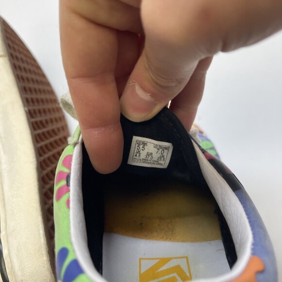 Vans Old Skool 36 DX Pyschedelic Floral AOP Boho Groovy Multicolor Women 7 US - Picture 10 of 14